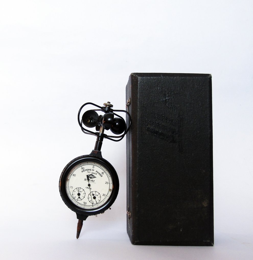 风速计 - MS-13 -"Saratov State Meteorological Instrument-Making Plant" - 巴克莱特、金属、玻璃、塑料 - 1958 #3.2