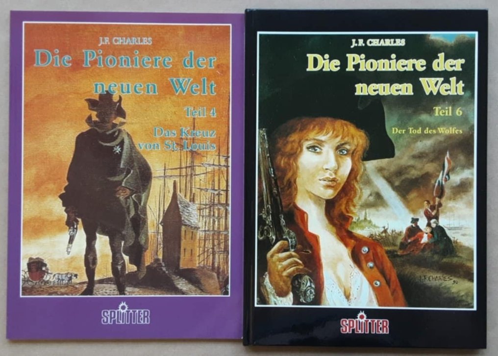 Die Pioniere der neuen Welt Band 4, 6, 11, 12 und 13 - "Das Kreuz von St. Louis", "Der Tod des Wolfes", "Die Falle von La Rochelle", "Das Rauschen der - 5 Comic #4.3