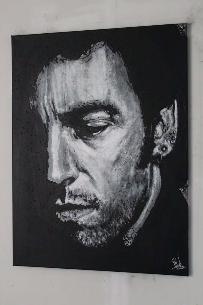 Bruce Springsteen - handpainted and signed - by artist Vincent Mink. - Portrait #3.2