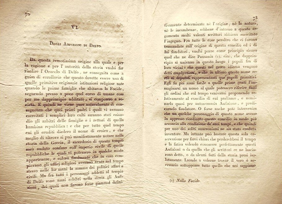 Ambrosoli Francesco. - L'Oracolo di Delfo - 1821 #4.3