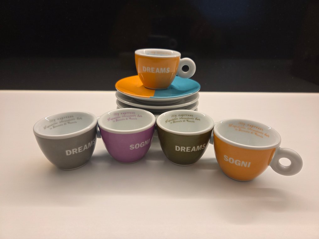 Illy art collection 2003 - Francesco Bonami - Set da caffè - Porcellana - Sogni e conflitti #2.1