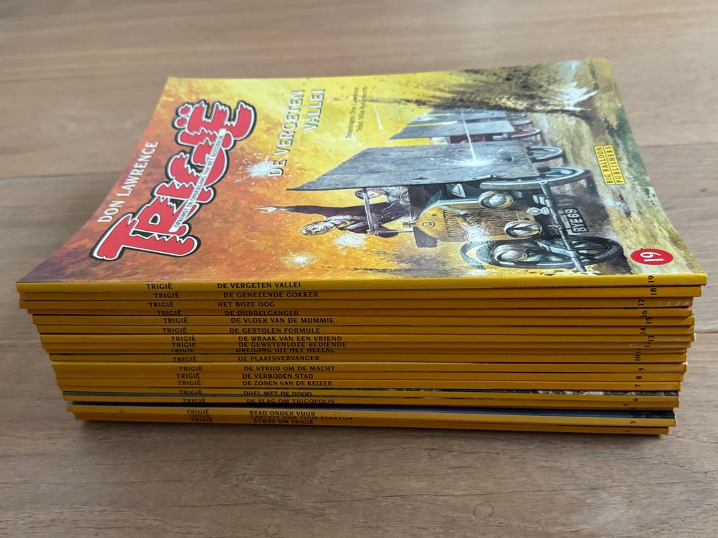 Trigië 1 t/m 19 - Complete reeks SC - 19 Album - Eerste druk/herdruk - 1992/1998 #1.0
