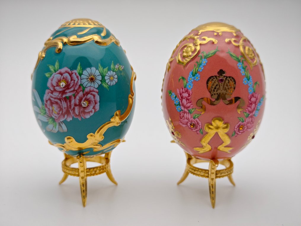 Fabergé-ägg - 2 Fabergé-ägg - Porslin #3.2