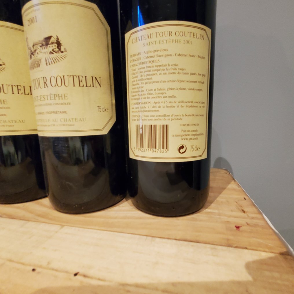 2001 Château Tour Coutelin - Saint-Estèphe - 6 Bottiglie (0,75 L) #4.3