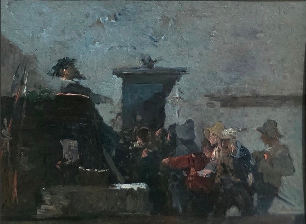 Edoardo Dalbono (1841-1915) - Scena storica #1.0
