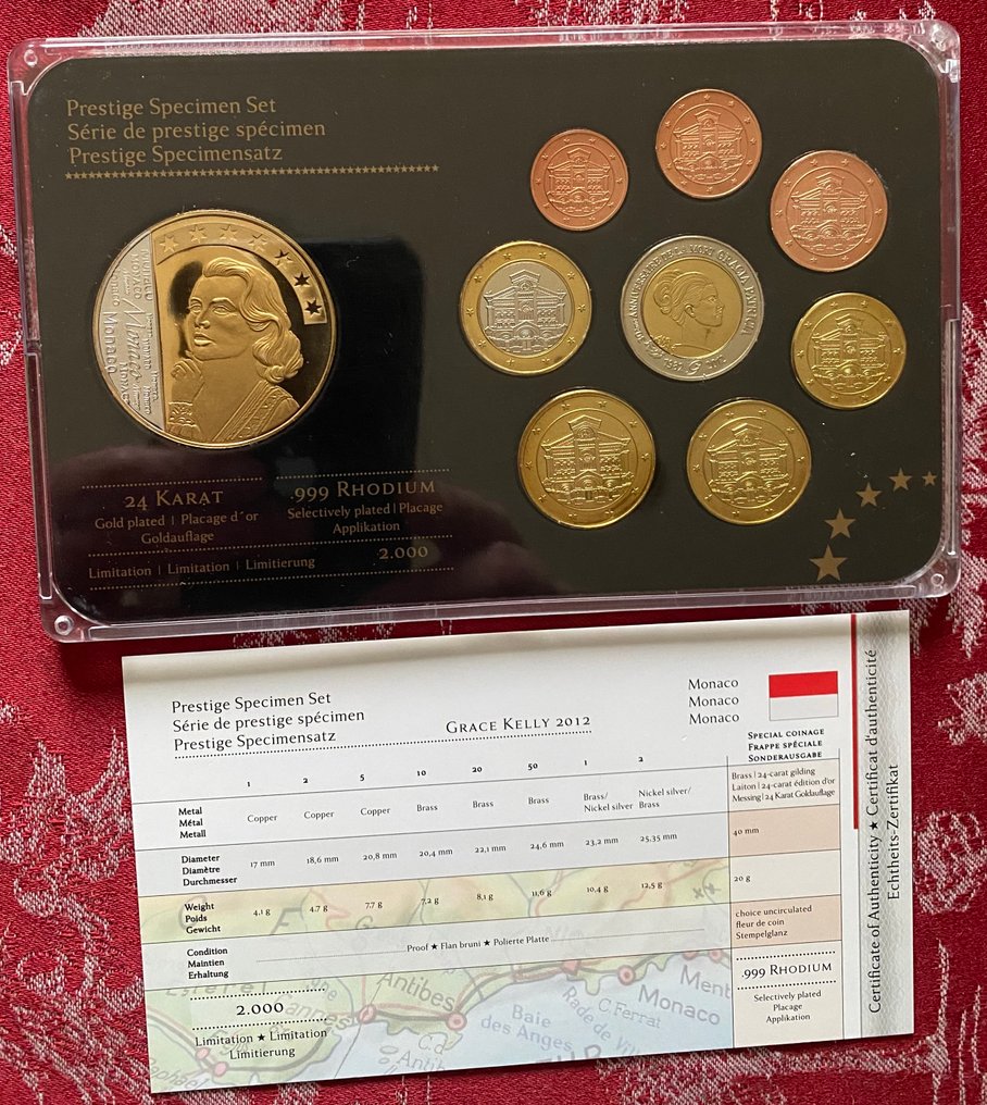 摩纳哥. Probe Set 2012 "Grace Kelly"  (没有保留价) #3.2