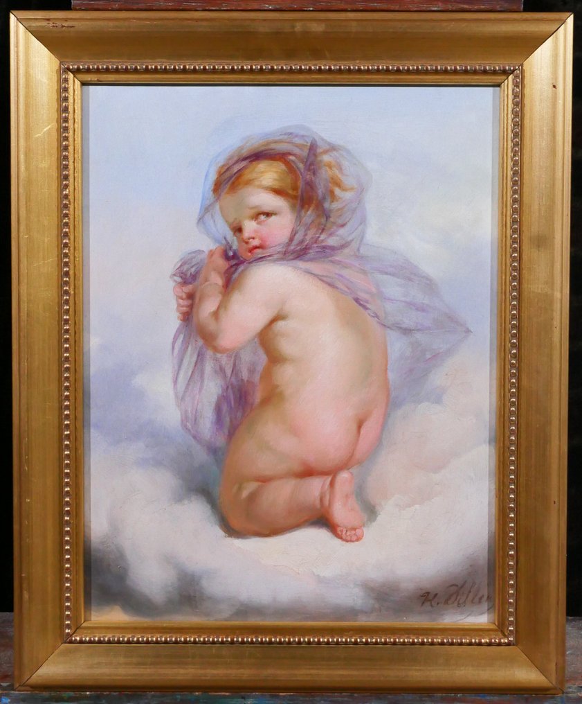 Henri Joseph Dillens (1812-1872) - Allegory of Winter as a Child #1.0