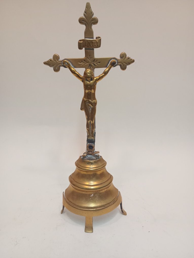 Kors - Mässing - 1750-1800 - Kristus på korset  #3.2