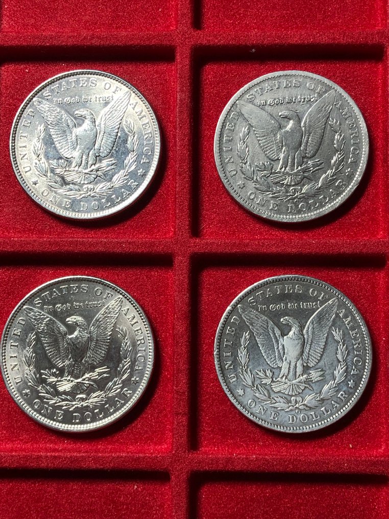 Stati Uniti. 1 Dollar MORGAN - Anni 1886-1891-1896-1897 Argento #1.0