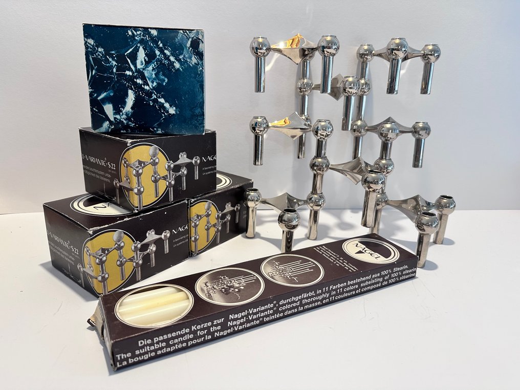 Nagel Konzept - Werner Stoff - 烛台 第 22 节 (8) - 铬 - + 8 支蜡烛 #1.0