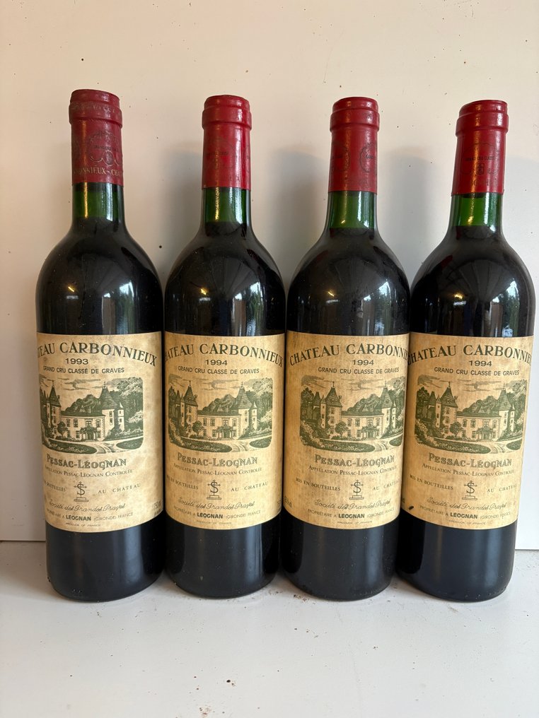 1994 x3 & 1993 Château Carbonnieux - Pessac-Léognan Grand Cru Classé - 4 Bouteilles (0,75 L) #1.0