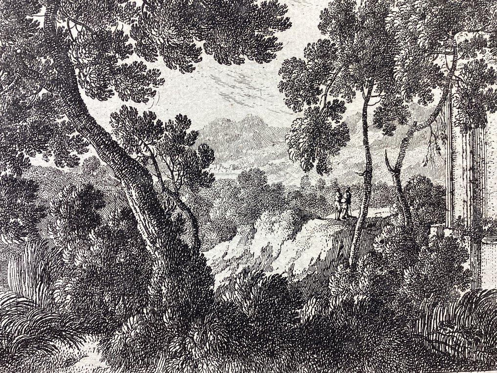 Adam Perelle (1640-1695) - 3 paesaggi con viandanti #2.1