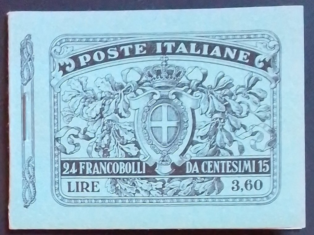Königreich Italien 1911 - Büchlein mit 24 Werten à 15 Cent Michetti. - Sassone N. 2 #1.0