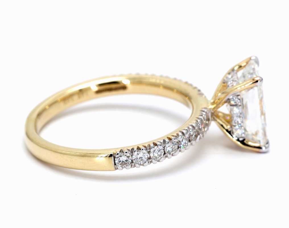 訂婚戒指 - 14 克拉 黃金 -  2.44ct. tw. 鉆石 (實驗室培育) - 鉆石 - 订婚戒指 #4.3