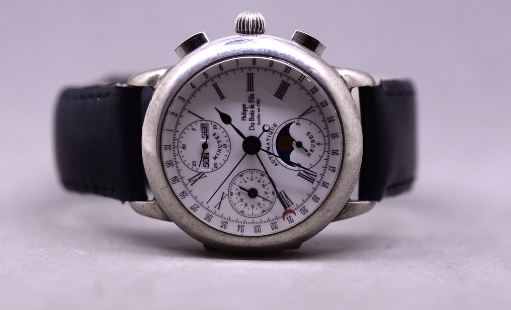 Philippe Du Bois & Fils - Triple Calendar Moonphase Chronograph - Uomo - 1994 #3.2