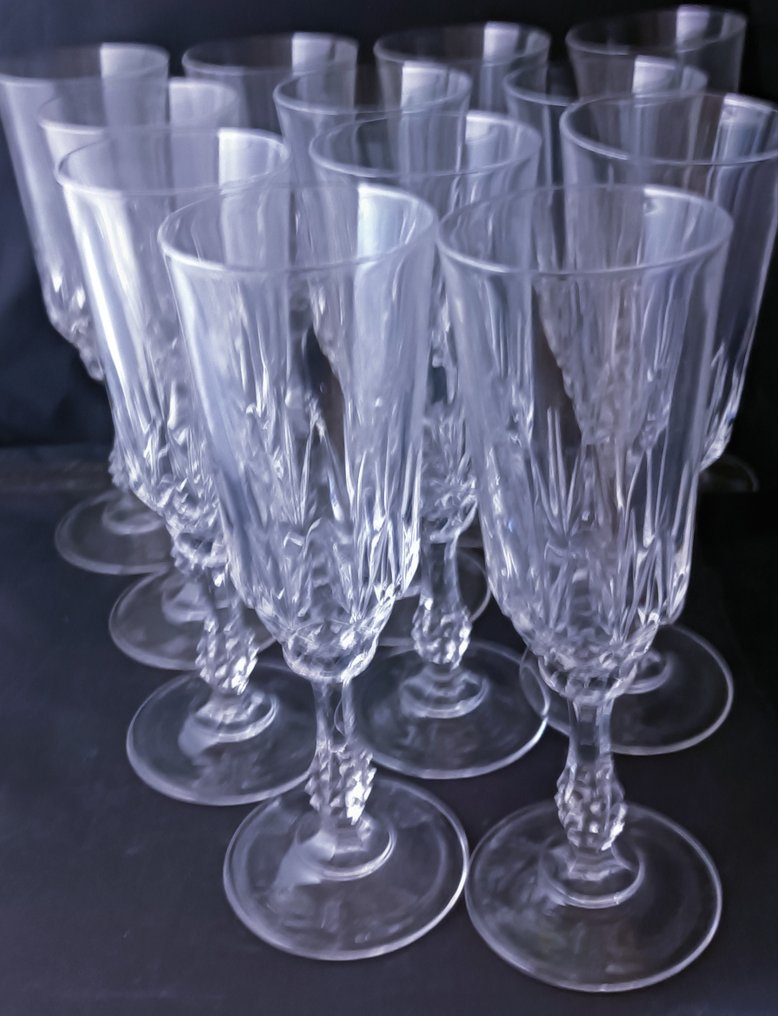 Pahar lung de șampanie (12) - Cristal - Pahar de șampanie #1.0