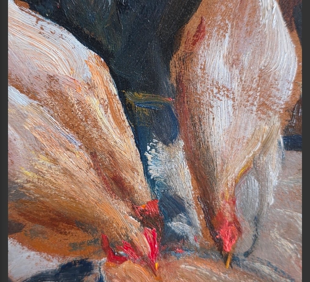 Eugenio Viti (1881 - 1952) - Galline #3.2