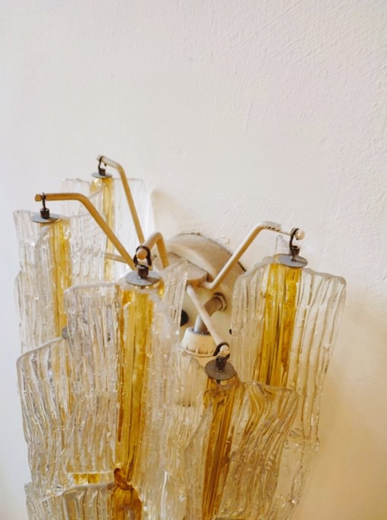 Murano, Venini - Toni Zuccheri - Kinkiet ścienny - Mosiądz #1.0