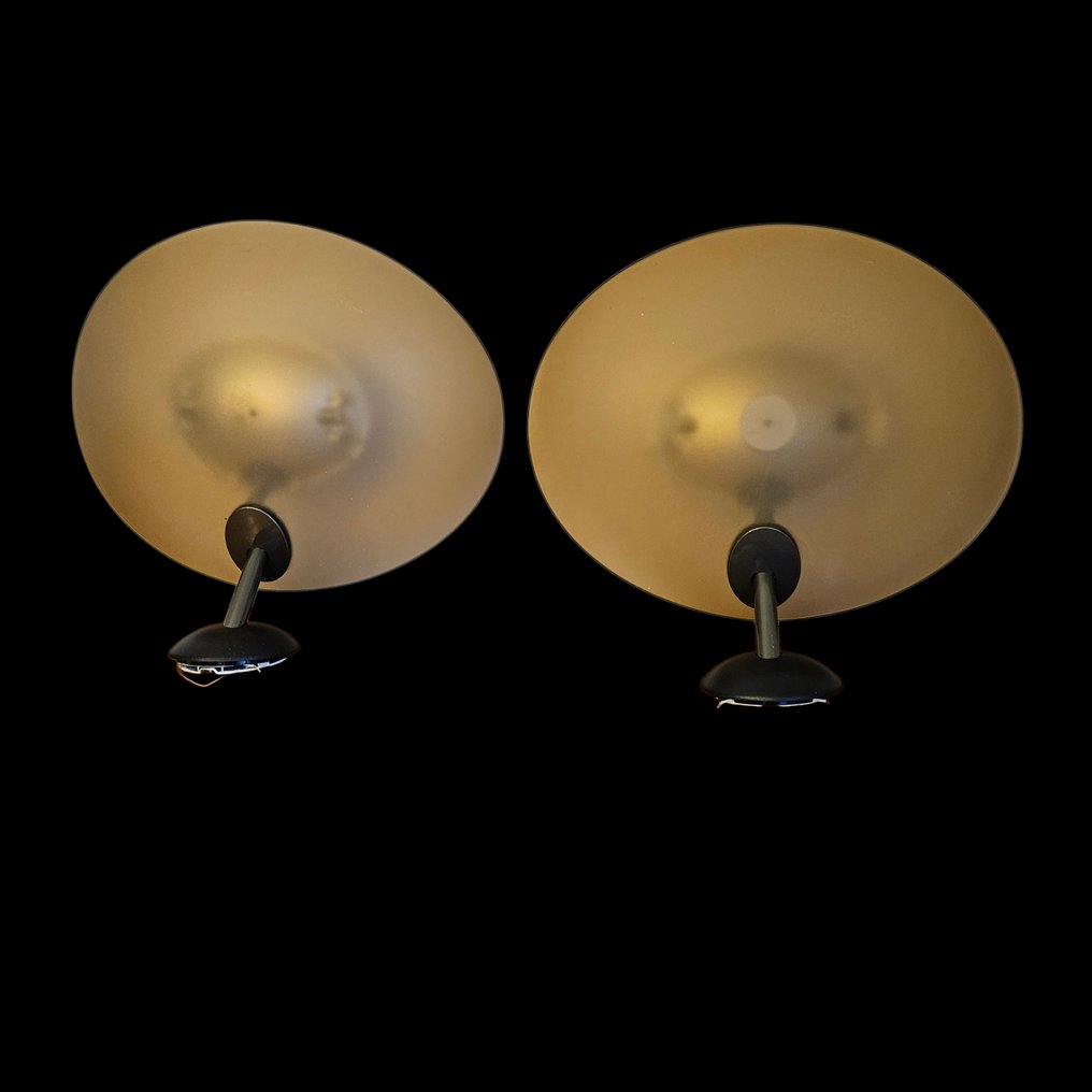 Artemide - Ernesto Gismondi - 壁燈 (2) - Teide壁 - 玻璃, 金屬 #1.0