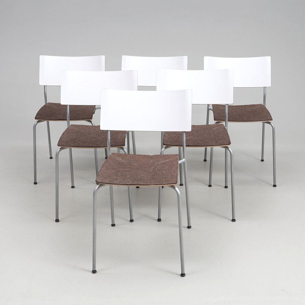 Stuhl (6) - Holz, Stahl, Textil, Plastik #4.3