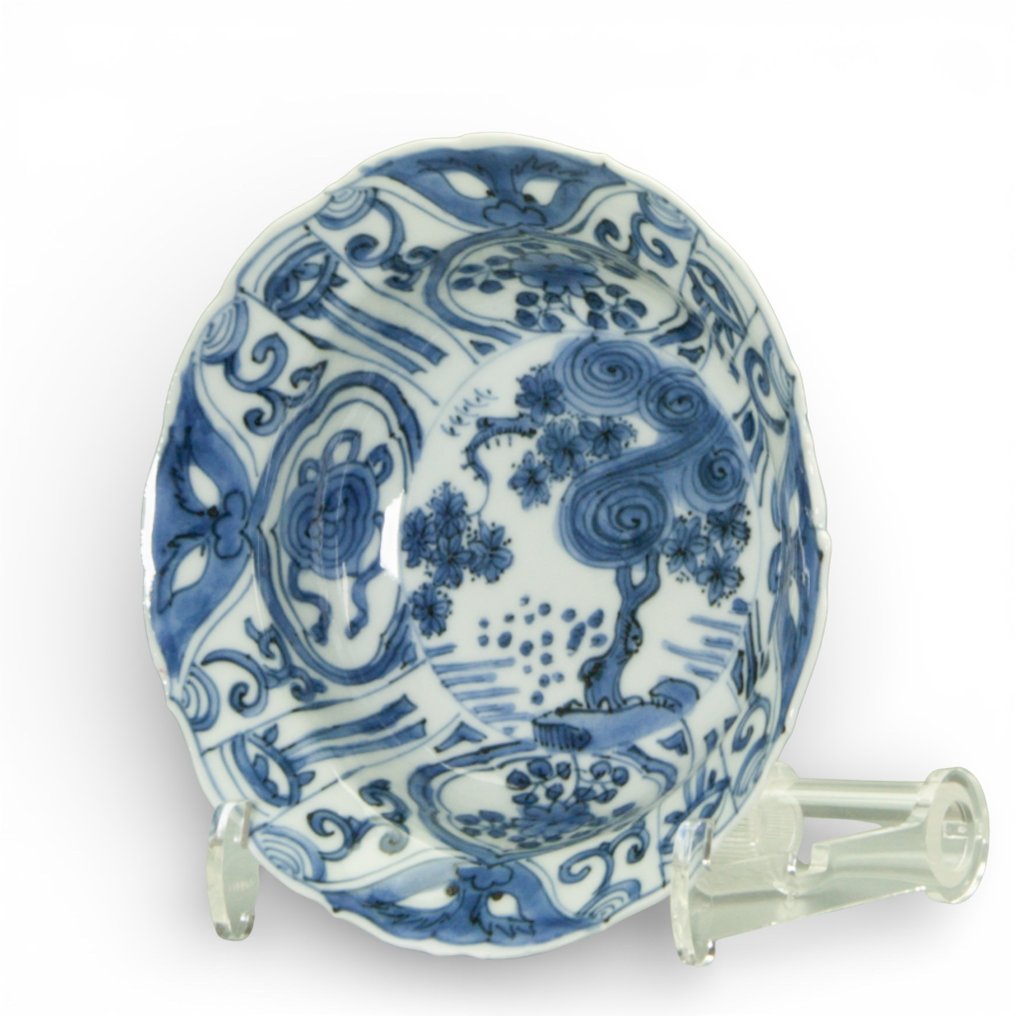 Klapmutskom - Kraakporselein - Ming - Wanli periode - 碗 - 瓷 #1.0