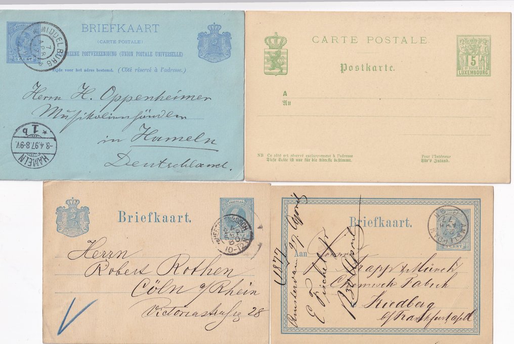 Niderlandy i Luksemburg 1877/1908 - 115 Ganzsachen i pocztówek #4.3