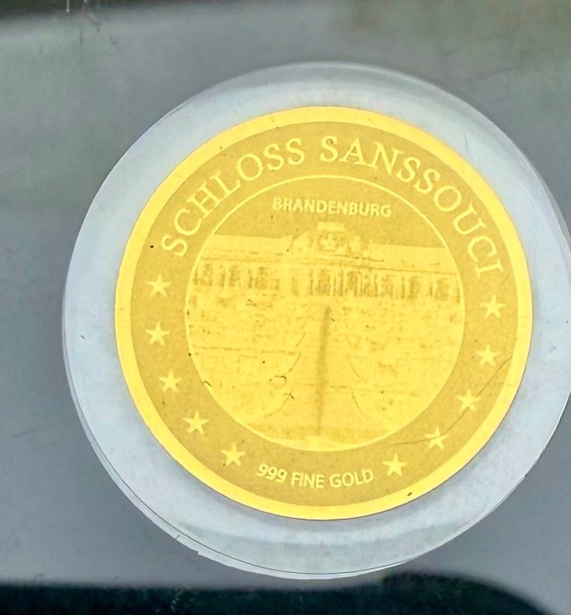 Tchad. 3000 Francs Alemania  , 2x1/500 Oz oro .999  (Ingen mindstepris) #1.0