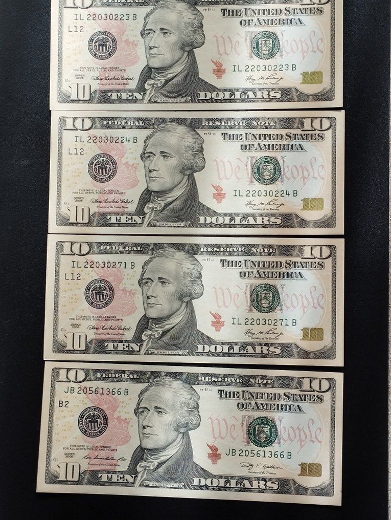 美國. - 11 banknotes - in total 245 US Dollars - various dates #2.1