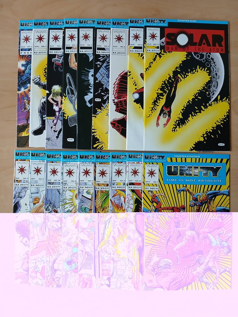 Unity Time is not Absolute Chapter #1-18 Valiant Universe, Rai #0 - Eternal Warrior #4, #5 First appearance Bloodshot - 21 Comic - 1992 #1.0