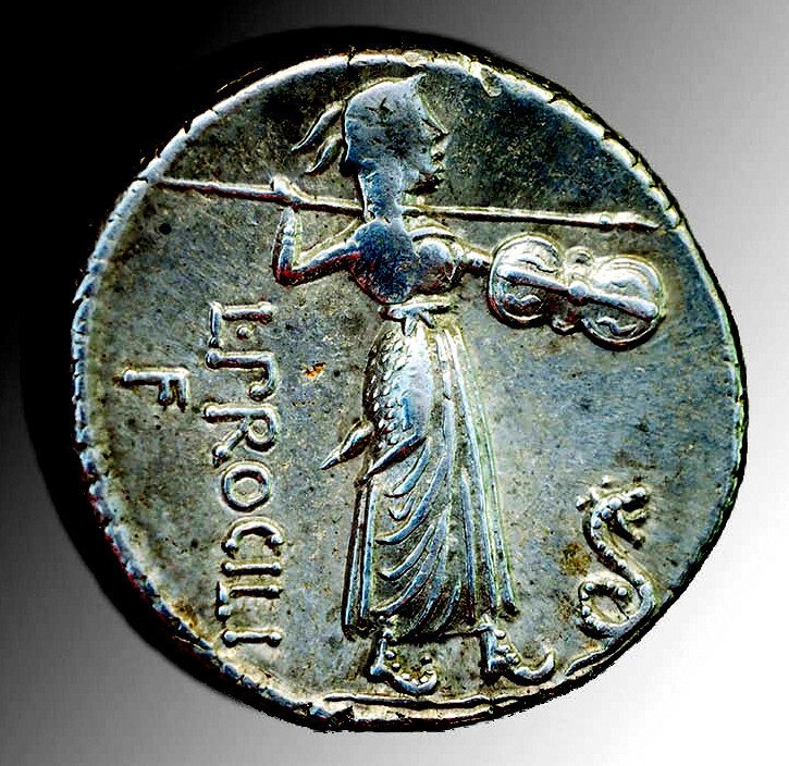 Roman Republic. L. Procilius, 80 BC. Denarius Rome #1.0