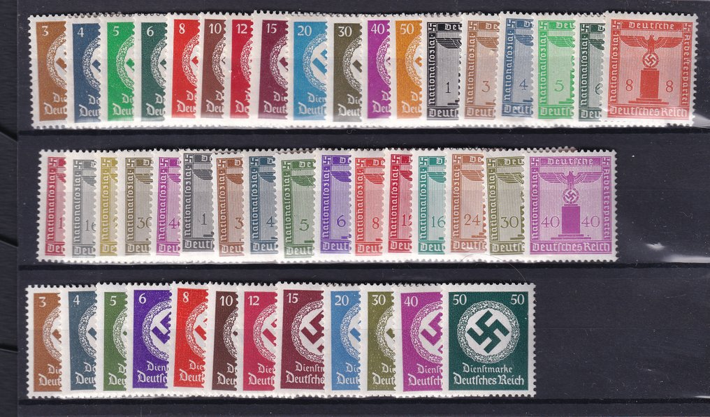German Empire 1934/1942 - Service disbursements. - Michel: 132/177 #1.0