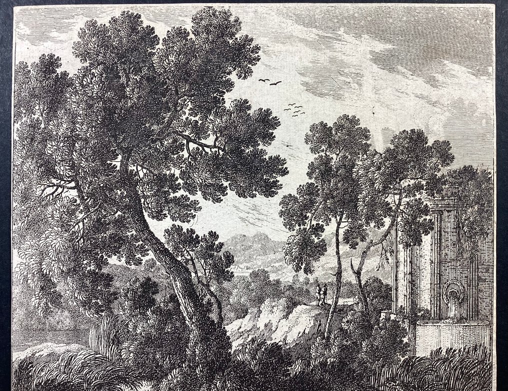 Adam Perelle (1640-1695) - 3 paesaggi con viandanti #4.3