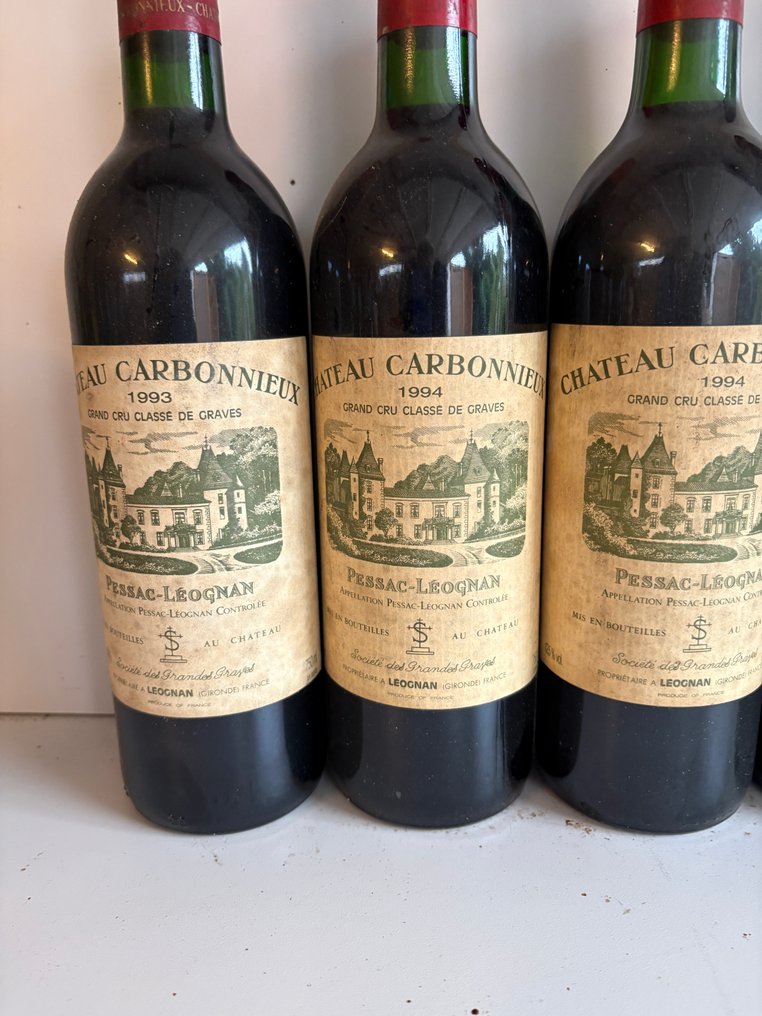 1994 x3 & 1993 Château Carbonnieux - Pessac-Léognan Grand Cru Classé - 4 Bouteilles (0,75 L) #1.0