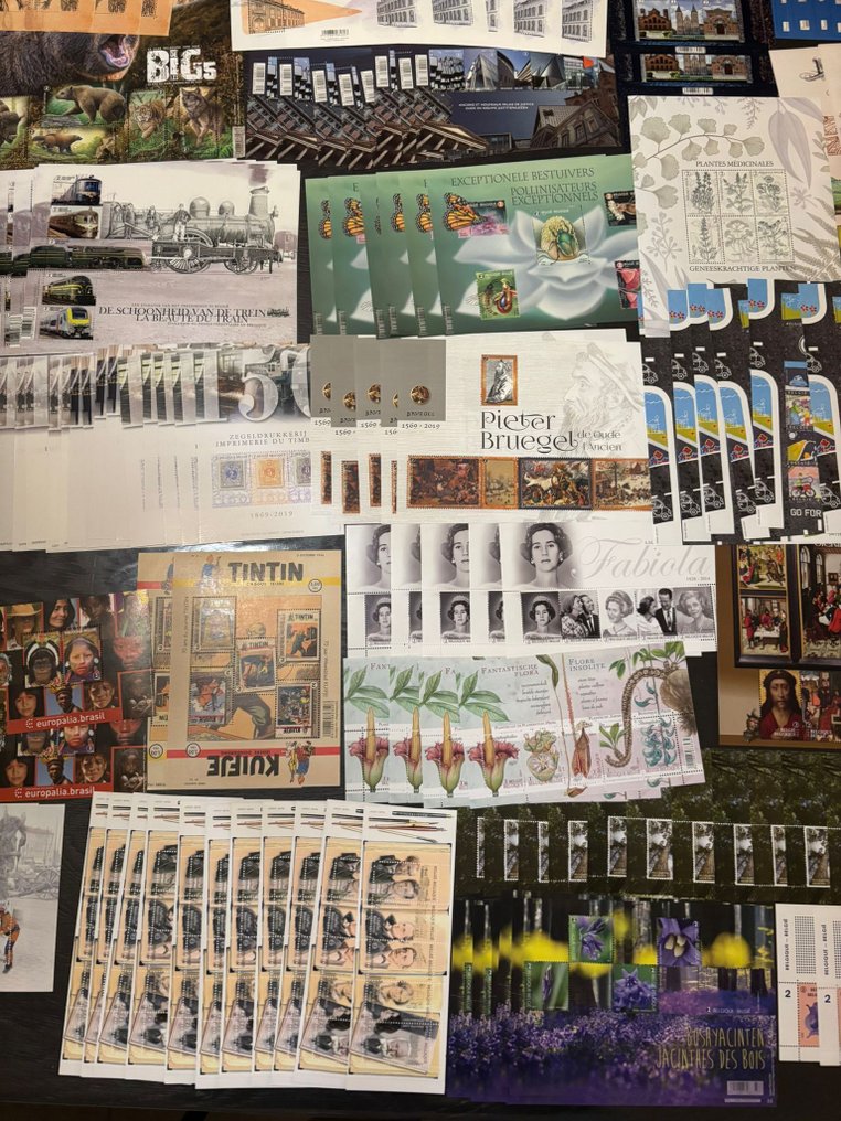 Belgien  - €2.704,96 Handelsbestand Zollsätze BE2 in Bögen. #2.1