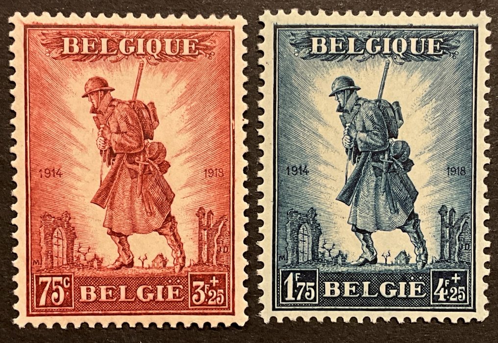 Belgium 1932 - Complete set 'Infanterie' - POSTFRIS - OBP/COB 351/52 #1.0