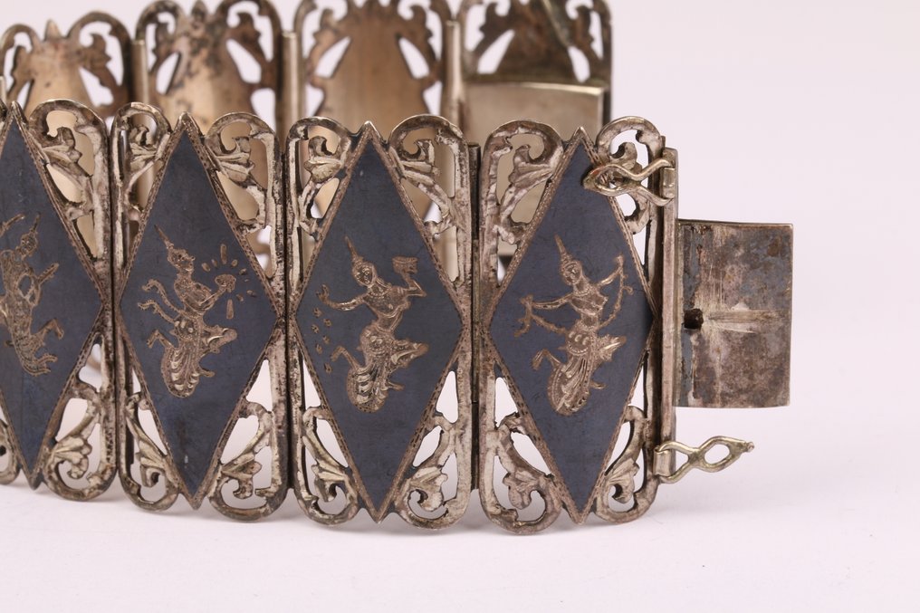 Sans prix de réserve - Ensemble de bijoux 3 pièces Argent - Siam Niello #3.2