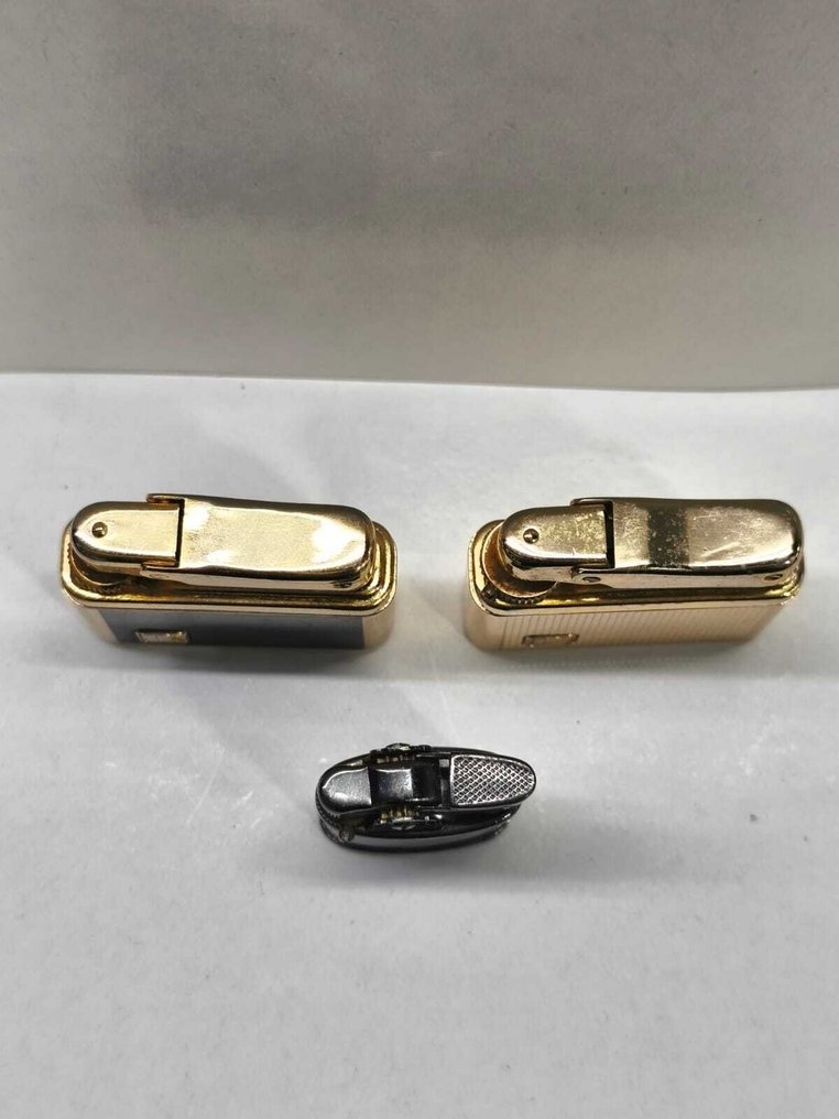 Ronson - custom: Ronson tipo caja con tapa basculante - Ingen mindstepris - Lommelighter - Emalje, Stål -  (3) #1.0