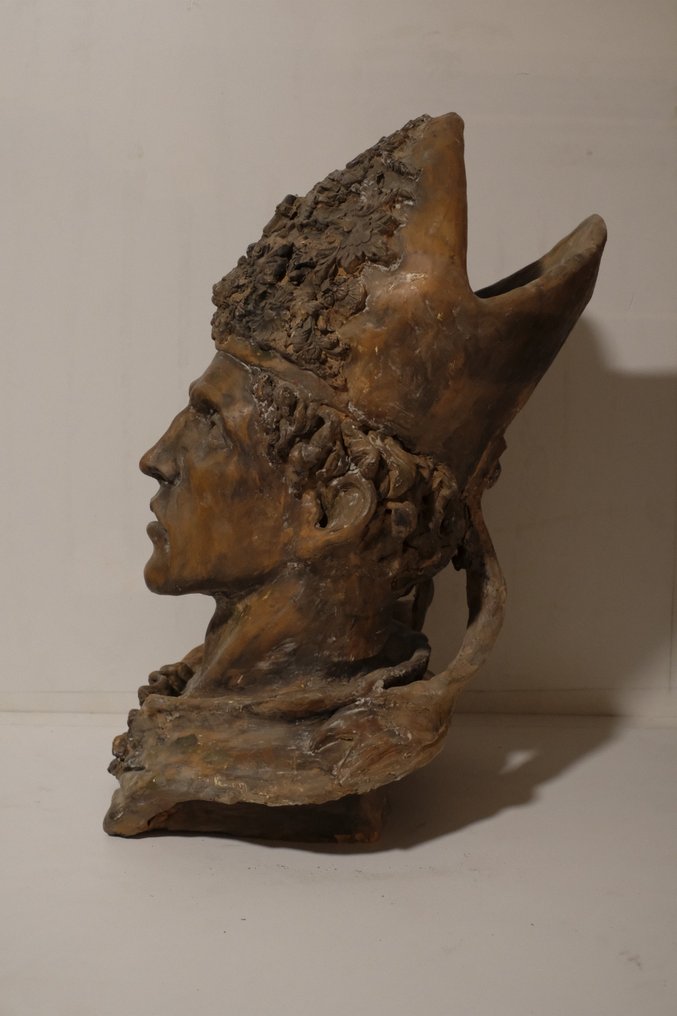 塑像, Busto di San Gennaro patrono di Napoli - 60 cm - 陶器 #3.2