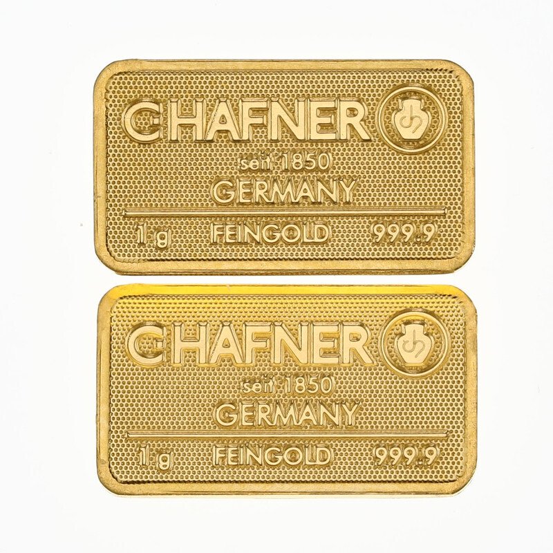 2 grams - Χρυσός .999 - C. Hafner, Germany #1.0