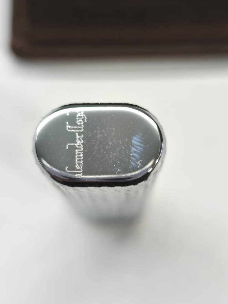 Alexander Lloyd - Slim engine-turned - Fără preț de rezervă - Brichetă de buzunar - Silver plated, Oțel #4.3