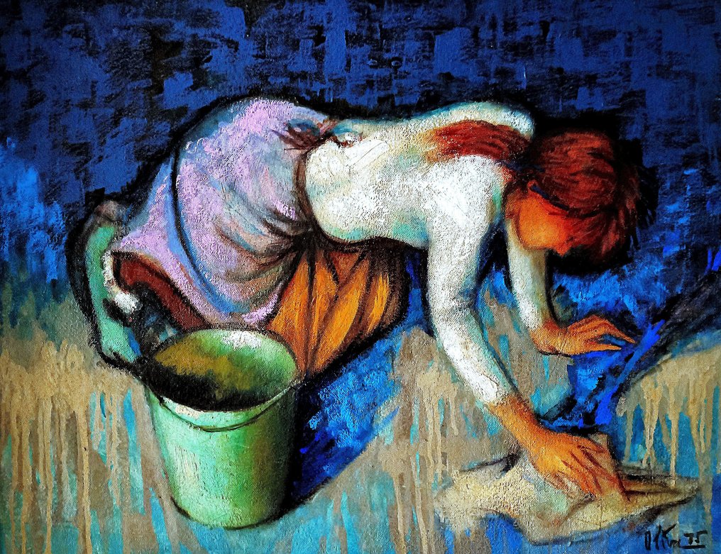 Scuola europea (XX) - Escena doméstica #3.2