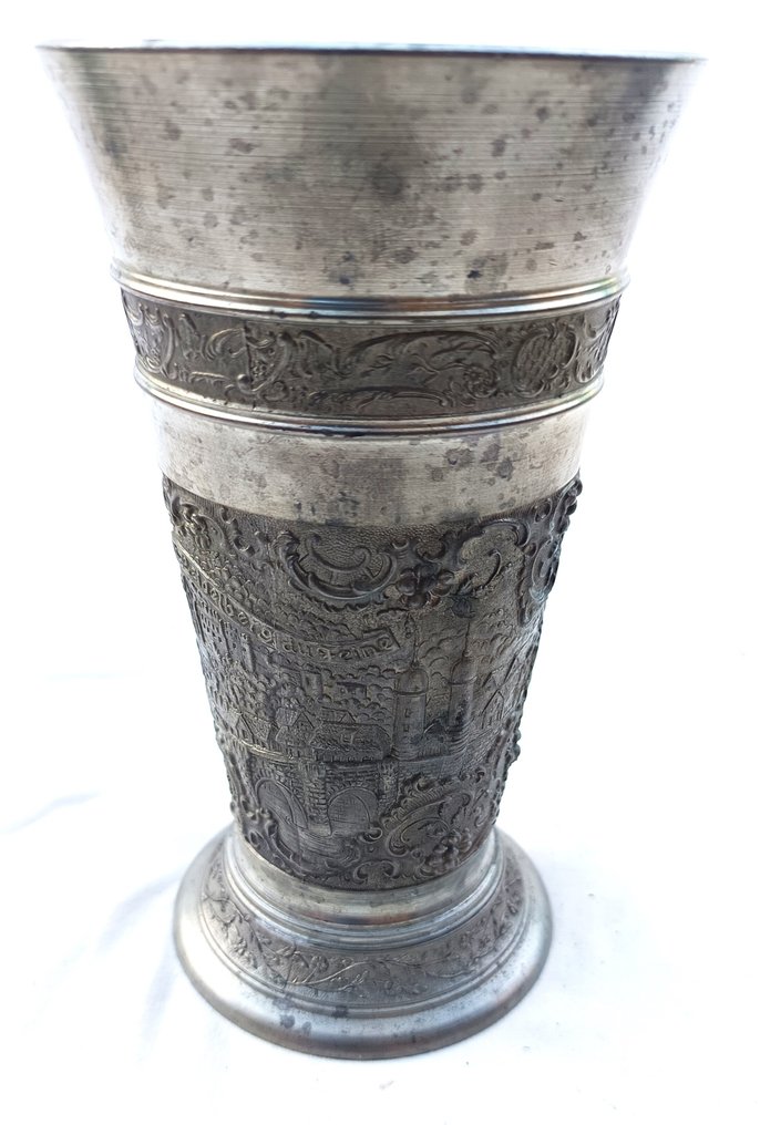 BMF - Vase  - Spelter, Tin, Silver #4.3