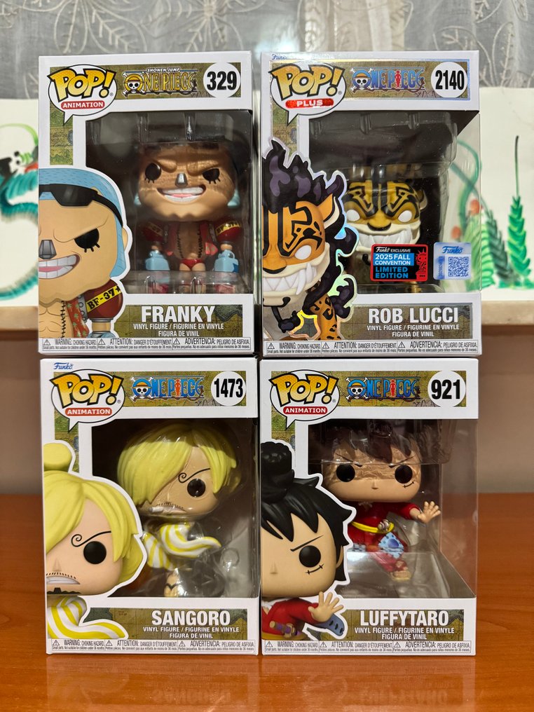 Funko - Funko Pop Franky, Rob Lucci, Sangoro, Luffytaro - Posterior a 2020 #1.0