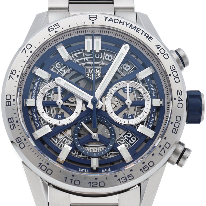 TAG Heuer - Carrera Calibre Heuer 02 Chronograph Blue Edition, Limited to 400 pieces in Japan - CBG2019.BA0662 - Herre - 2020+ #1.0