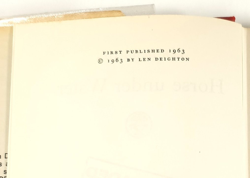 Len Deighton - Horse Under Water (First Edition) - 1963 #3.2