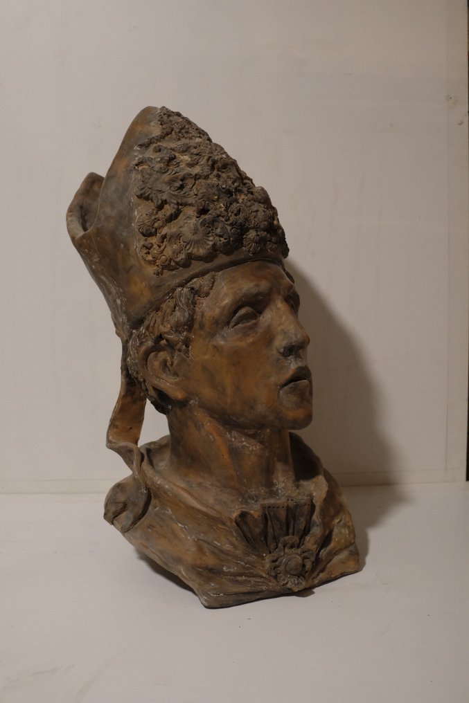 塑像, Busto di San Gennaro patrono di Napoli - 60 cm - 陶器 #2.1