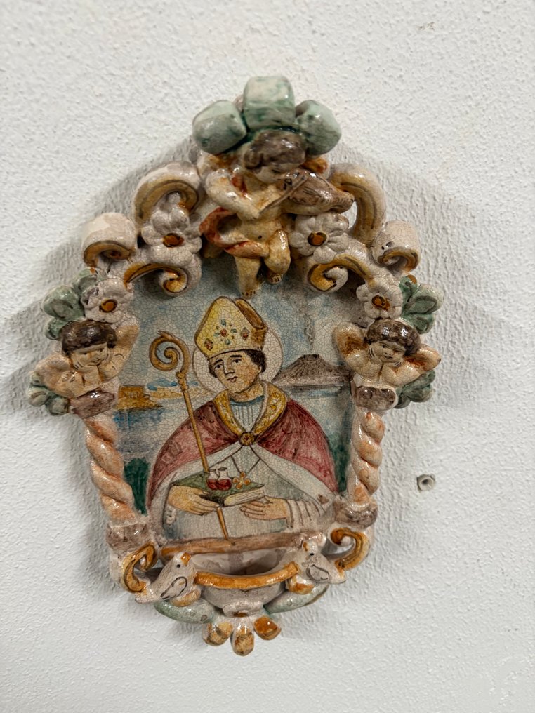  Κολυμβήθρα αγιασμού - 1950-1960 - San Gennaro - 30 εκ  #4.3