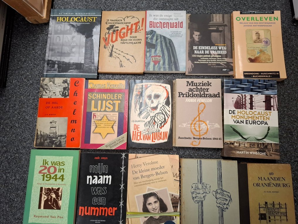 20 leesboeken over Diverse Duitse concentratiekampen WOII - 1945-2022 #1.0