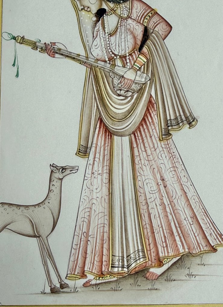 未知艺术家 - A vintage Indian miniature painting on paper #3.2
