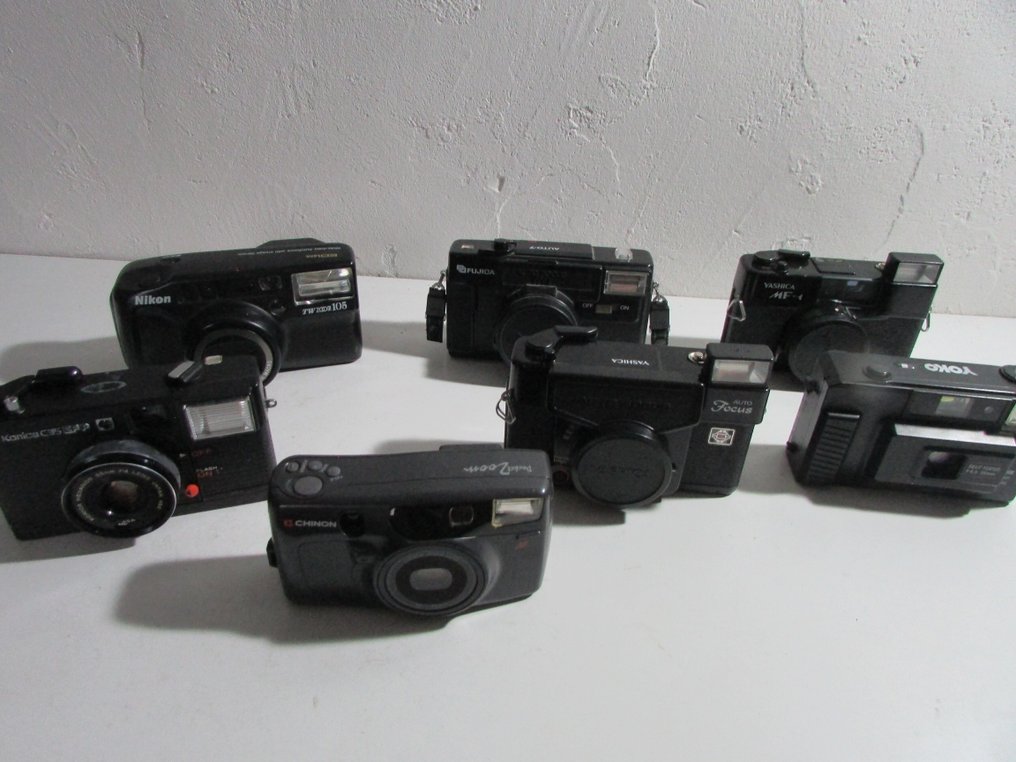 Nikon, Fujica, Konica, Chinon, Yashica Zoom 105 / Auto 7 / C35 ESp / MF 4 類比相機 #1.0